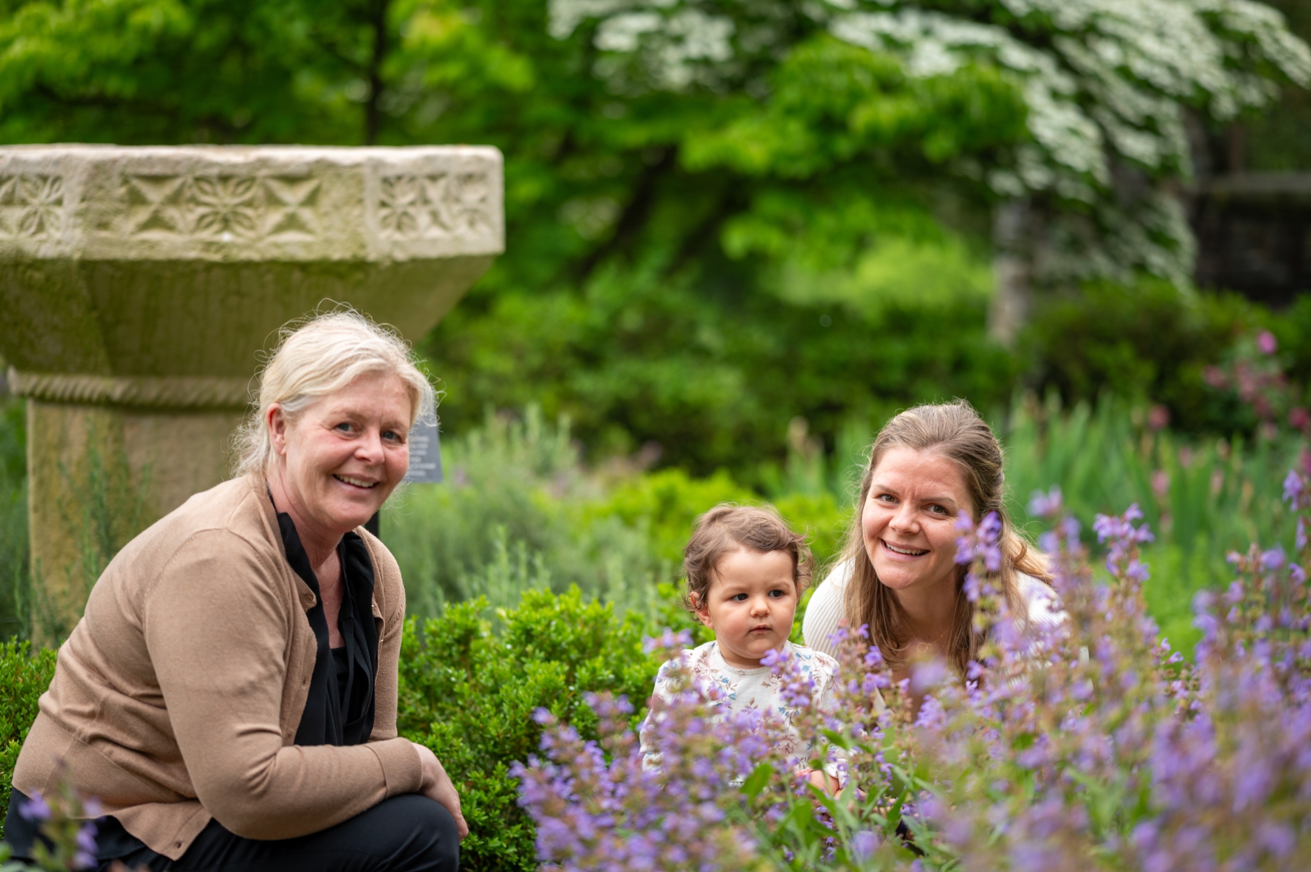 Family portrait with a relaxed candid feeling