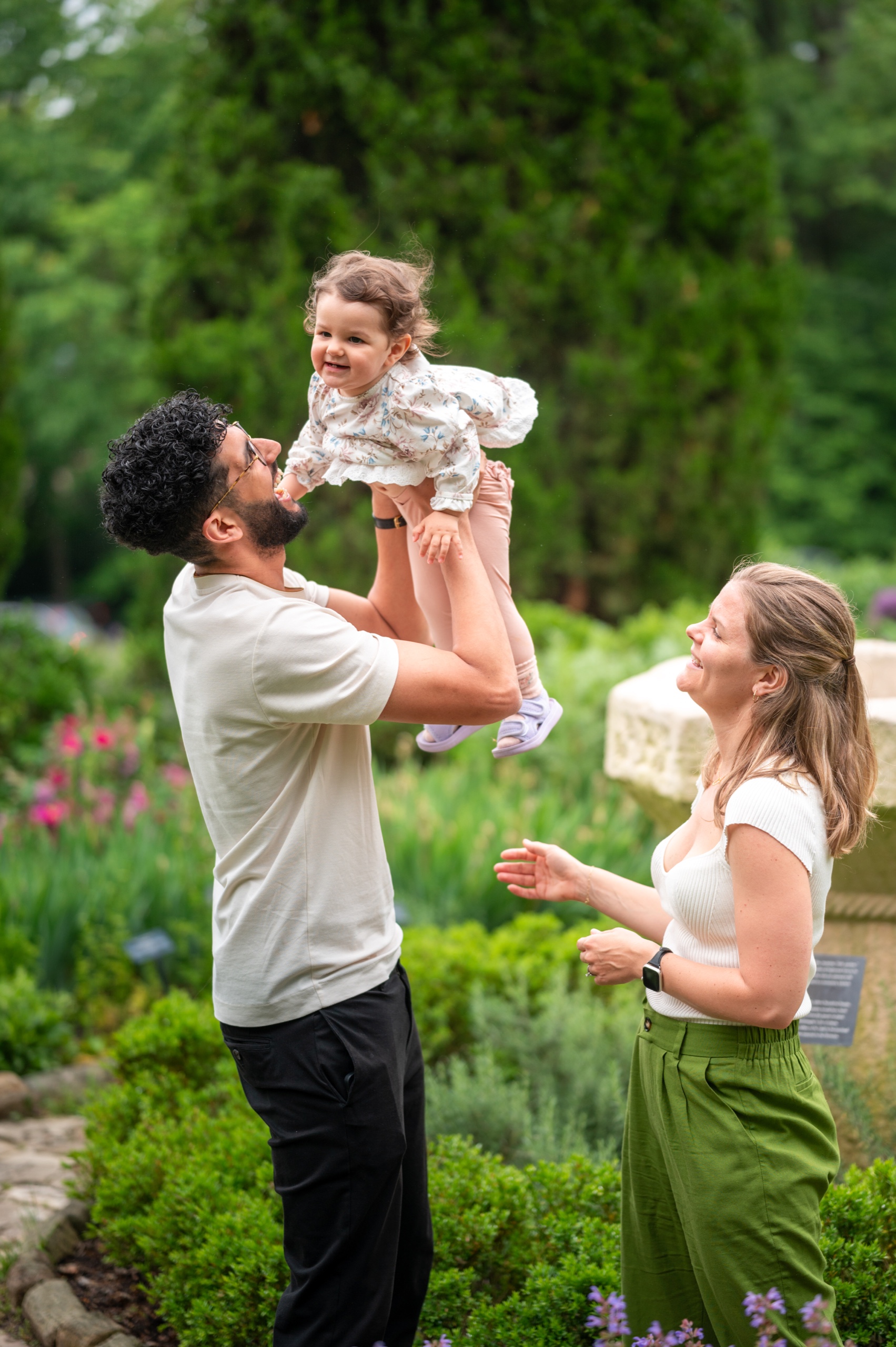Family photography portrait with a soft editorial crop